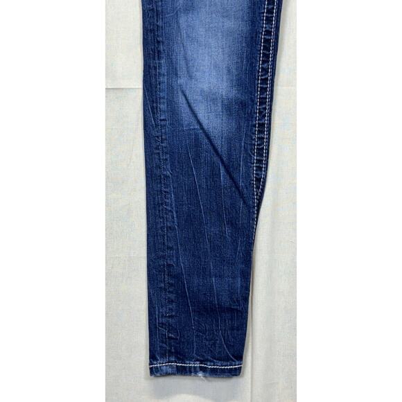 Miss Me Dark Blue Straight Leg Jeans - Picture 15 of 16